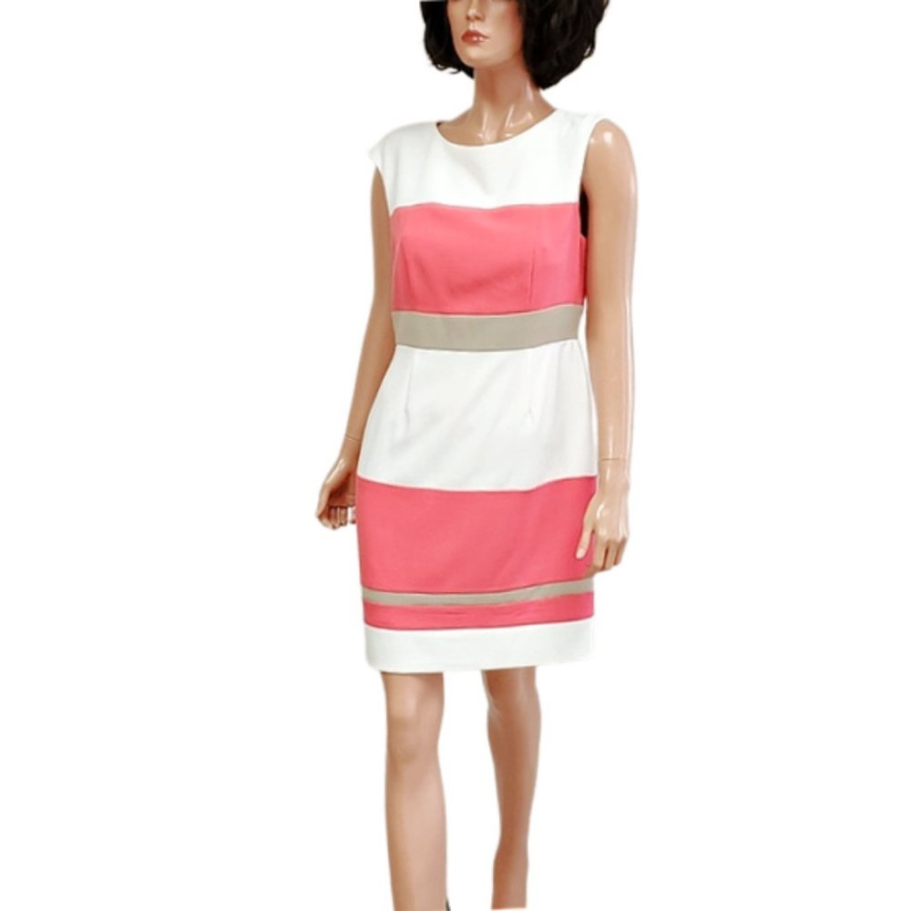 Studio One Striped Sheath Dress - Picture 5 of 5